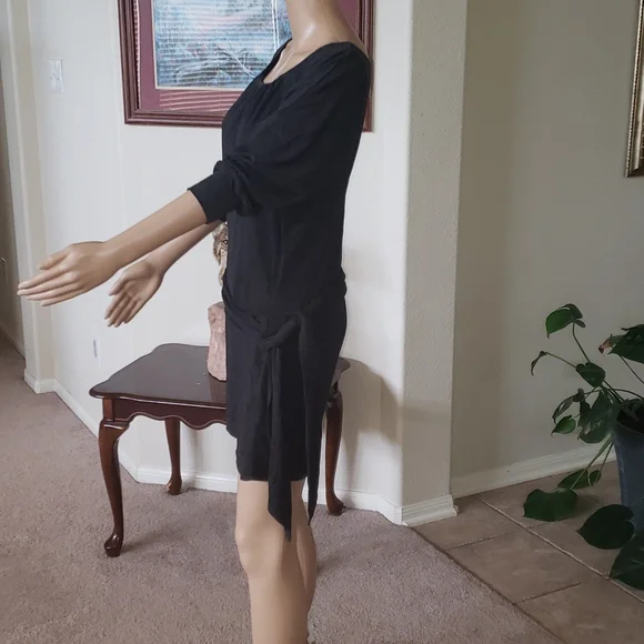 Banana Republic s gathered scoopneck quarter sleeve so soft mini dress - Picture 2 of 8